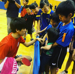 吉村選手と子供